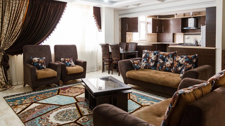 فضای داخلی آپارتمان ها 3 هتل آپارتمان آرنیکا شیراز